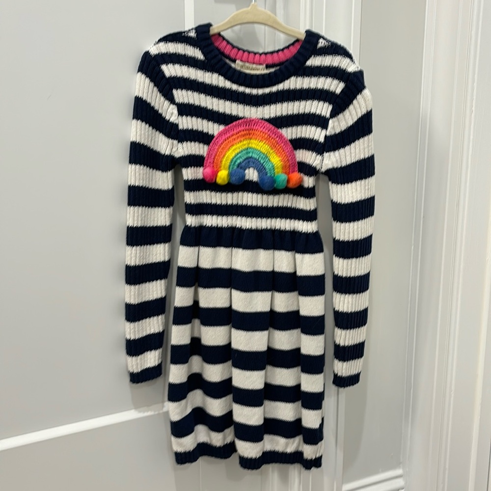 Cynthia Rowley girls sweater dress with matching headband size small(5/6)